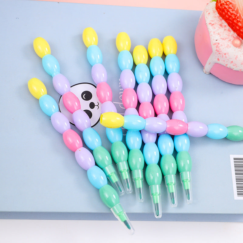 Aesthetically Pleasing 7-Section Stackable Bead Crayons