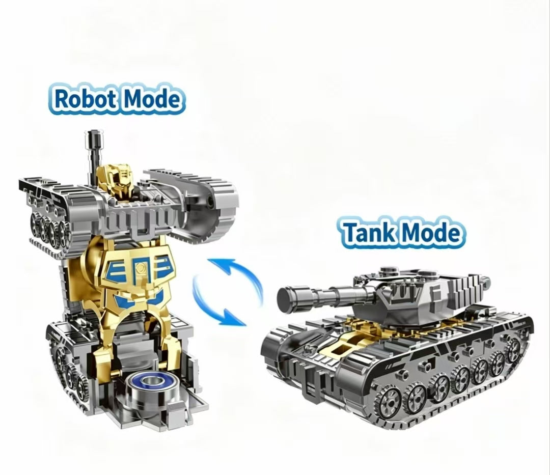 Children's Creative Mecha Simulation Tank Transforming Robot Fidget Spinner