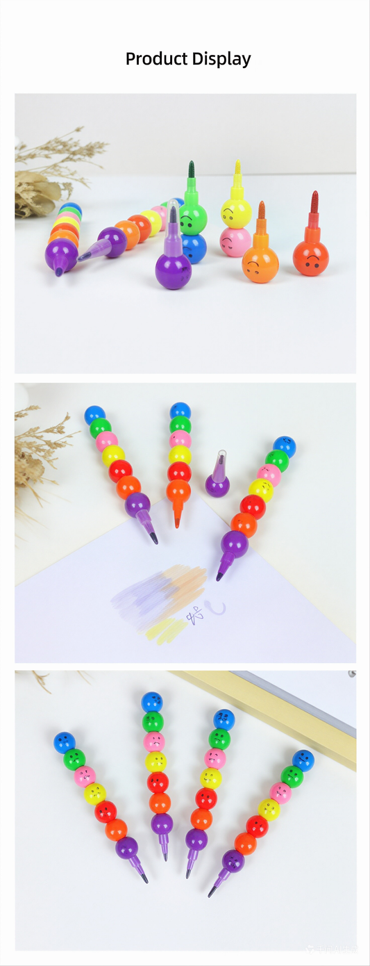 Tanghulu-Style Colored Crayons