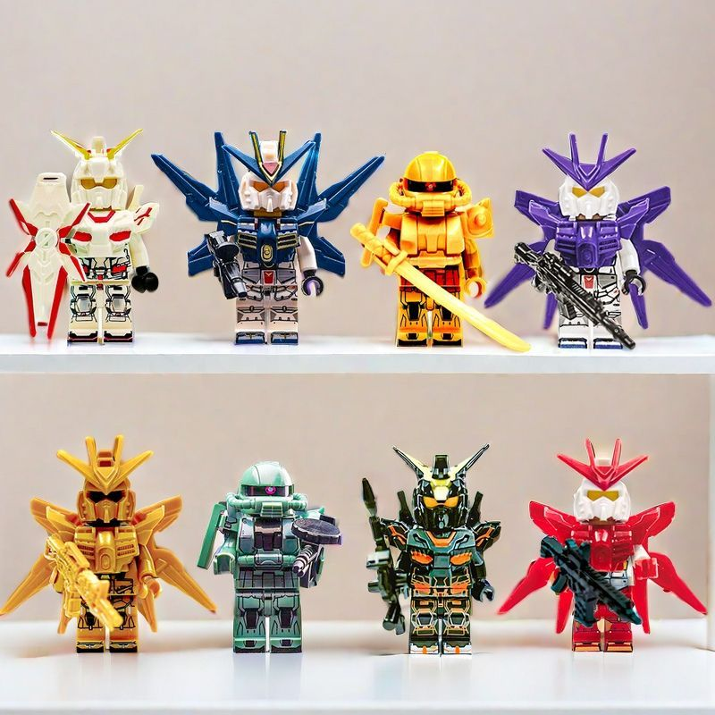 Gundam Mobile Suit compatible with Lego Big Wing set (8 per set)