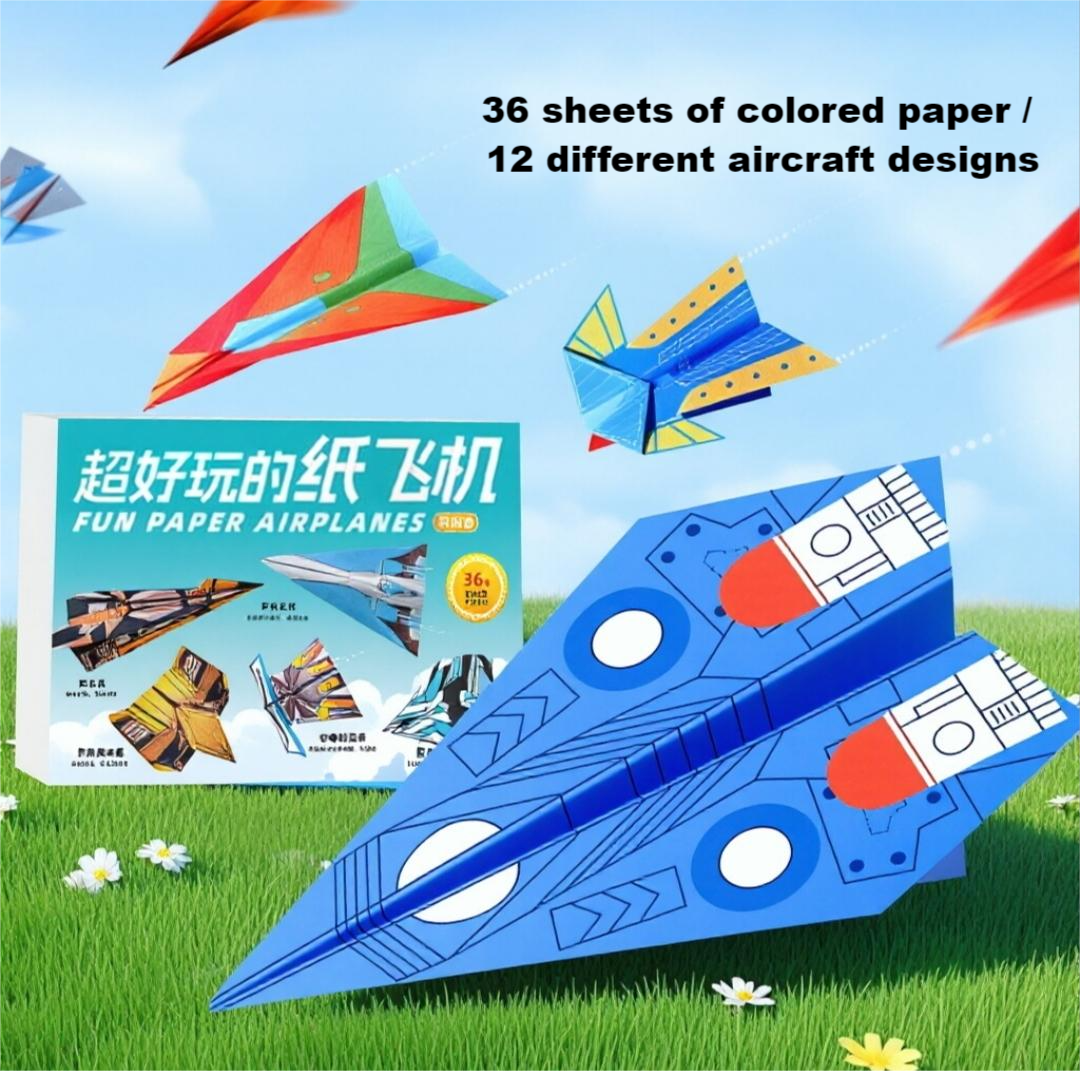 Special Origami Paper For 3D Paper Airplanes (12 For Each Book)