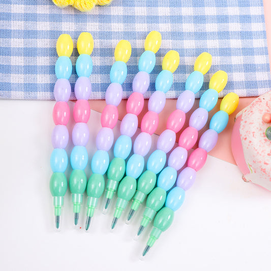 Aesthetically Pleasing 7-Section Stackable Bead Crayons