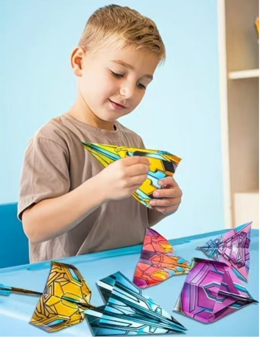 Special Origami Paper For 3D Paper Airplanes (12 For Each Book)