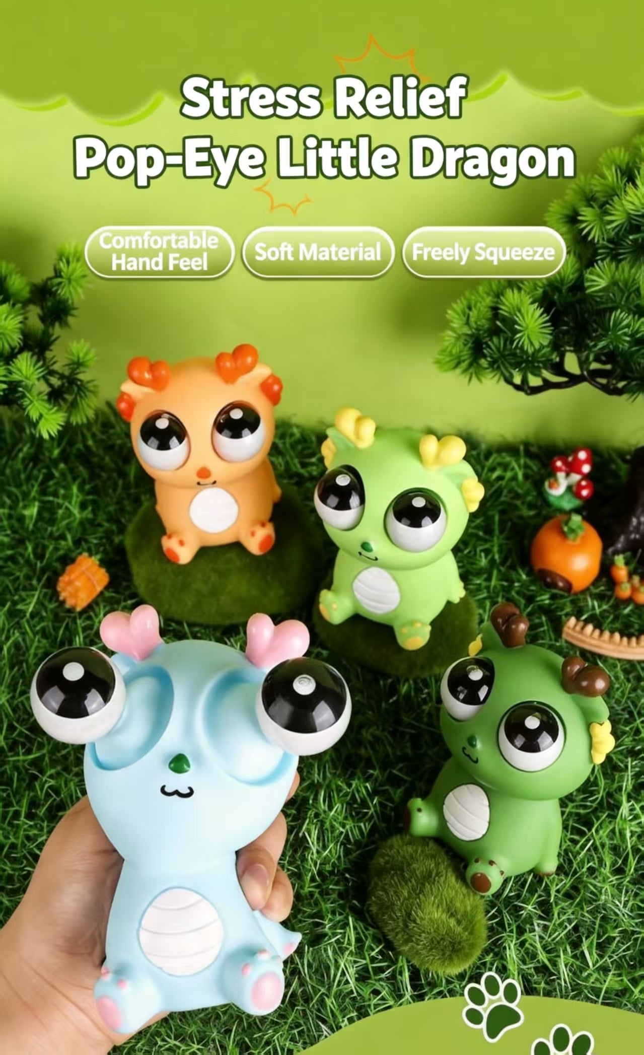 Pop-Eye Dragon Stress Relief Toy