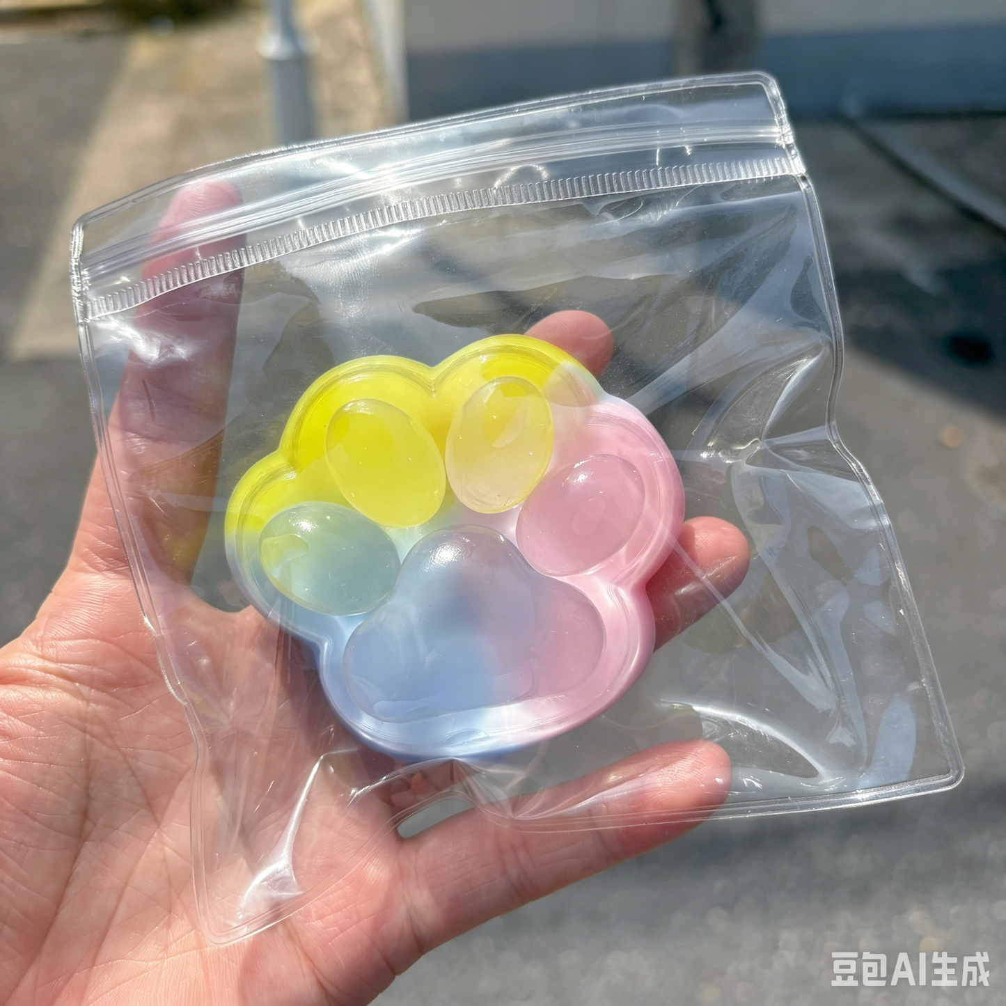 High-value aurora cat paw squishy toy