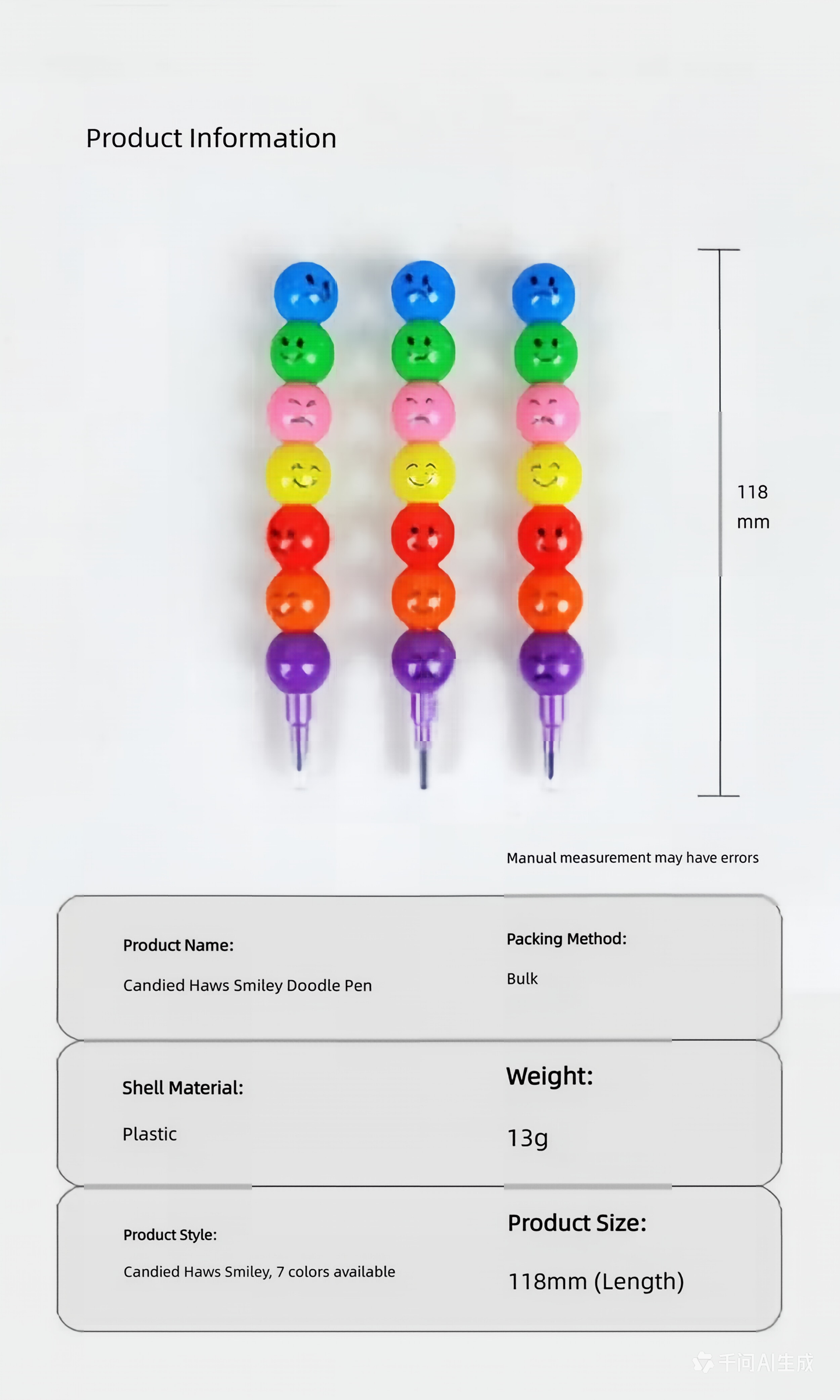 Tanghulu-Style Colored Crayons