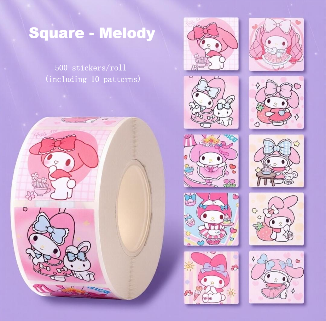 Children's Cartoon Sticker- 500 per one roll