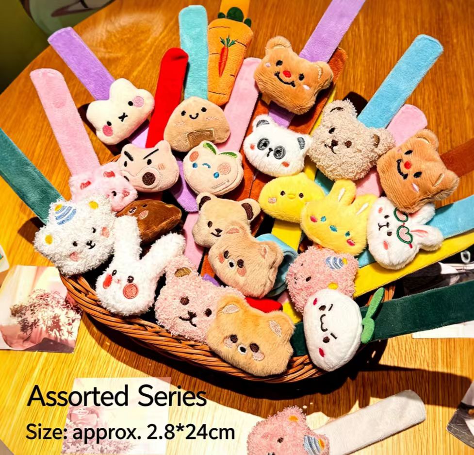 Cute Kids Plush Slap Bracelet
