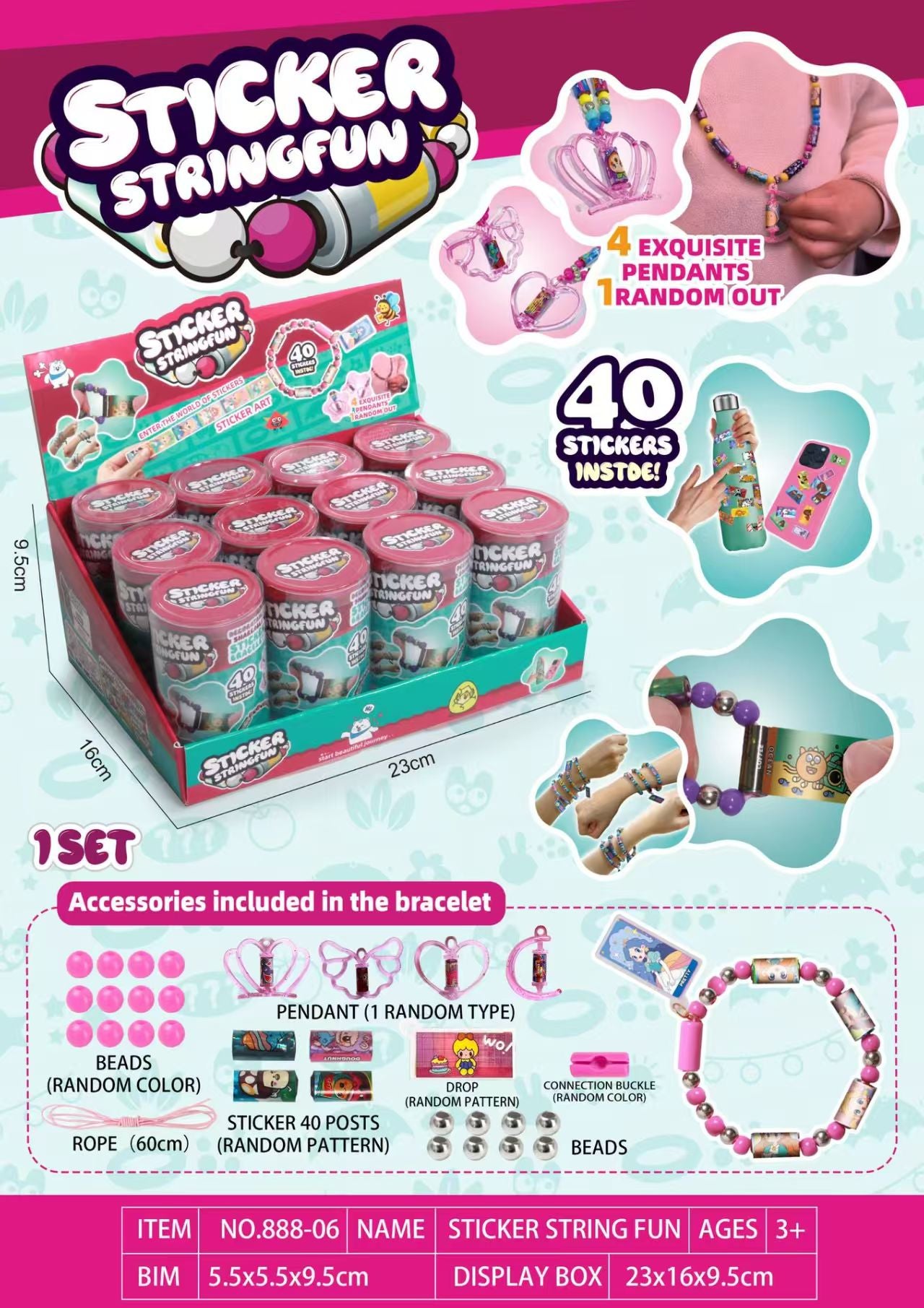 Children's Sticker Bracelets ROLL