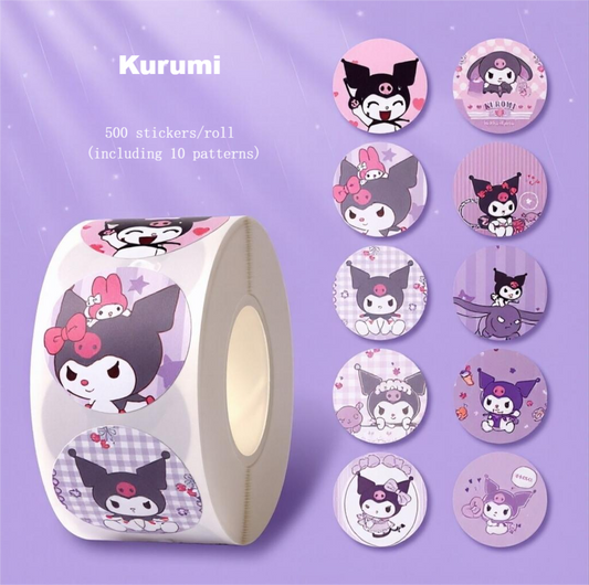 Children's Cartoon Sticker- 500 per one roll