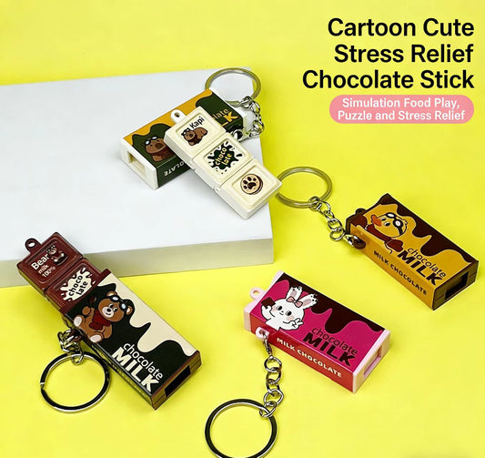 Chocolate CLICKER Stress Relief Chocolate Keychain