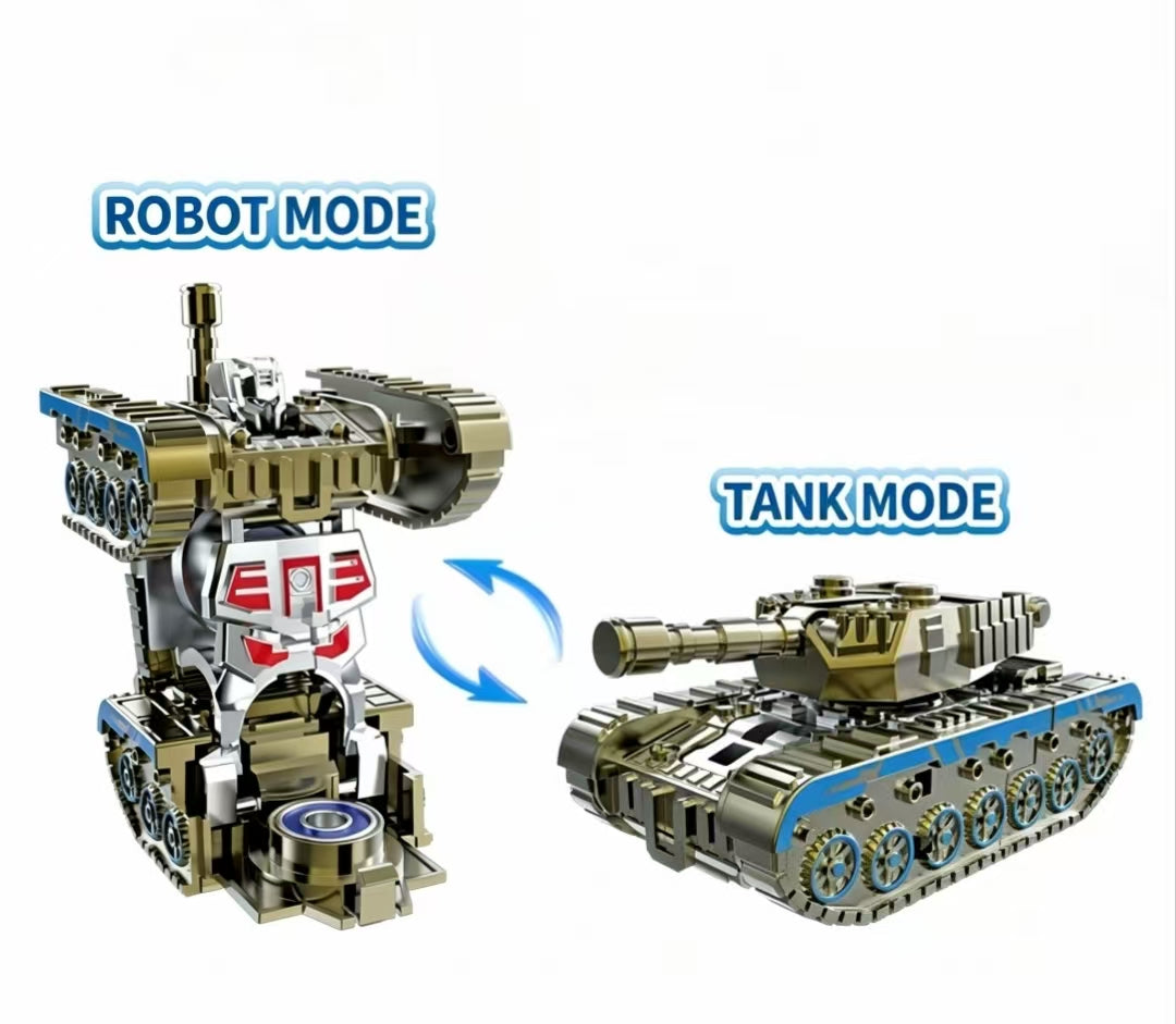 Children's Creative Mecha Simulation Tank Transforming Robot Fidget Spinner