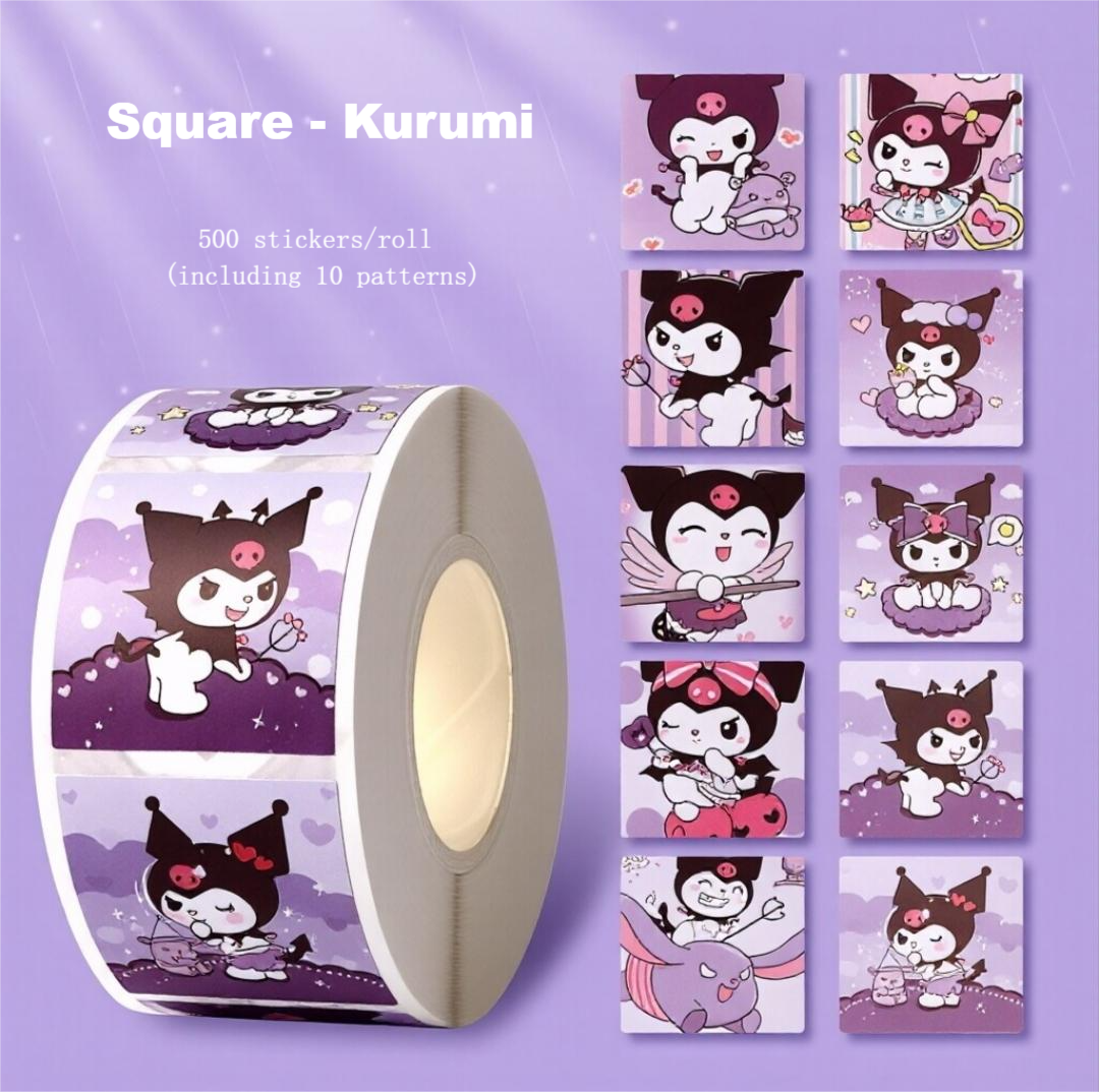 Children's Cartoon Sticker- 500 per one roll