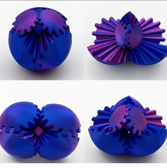 3D Printed Gear Spinning Ball