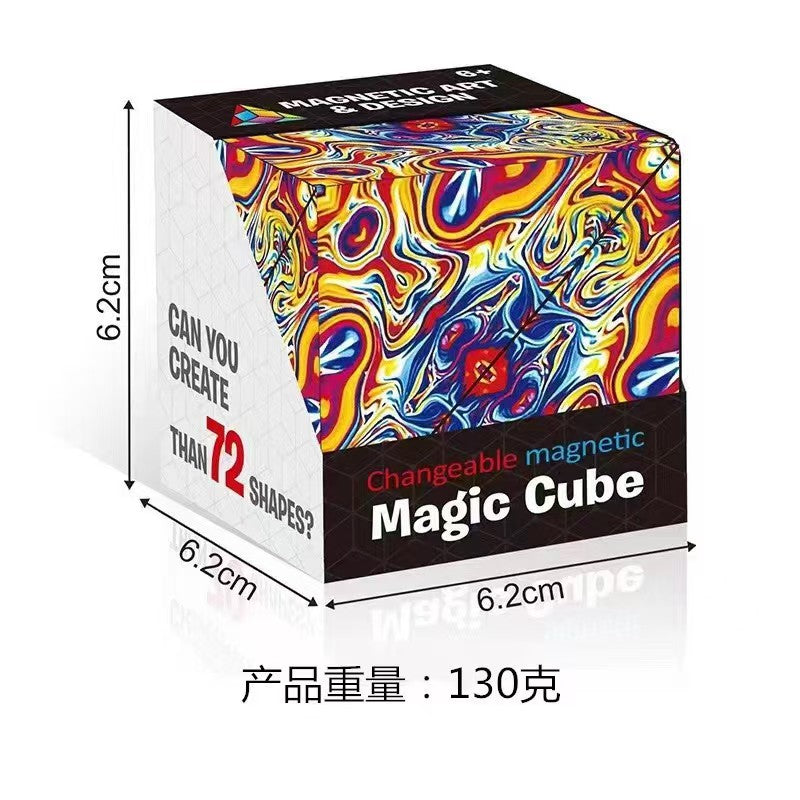 3D Stereo Geometric Magnetic Magic Cube