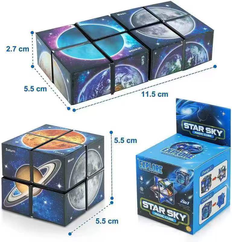3D Stereo Geometric Magnetic Magic Cube