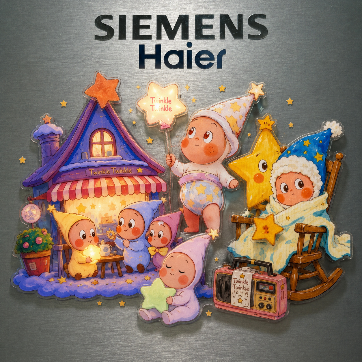 Dreamy Star Cartoon  Fridge Magnet