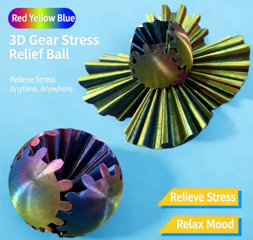 3D Printed Gear Spinning Ball