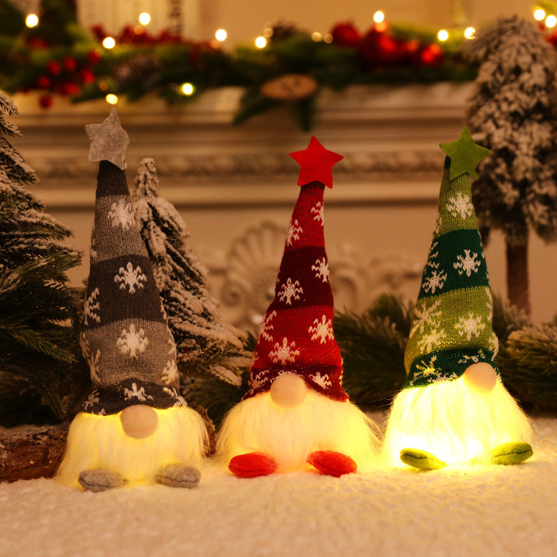 Light-up Glowing Santa Doll, Rudolph, Faceless Doll, Gnome & Goblin