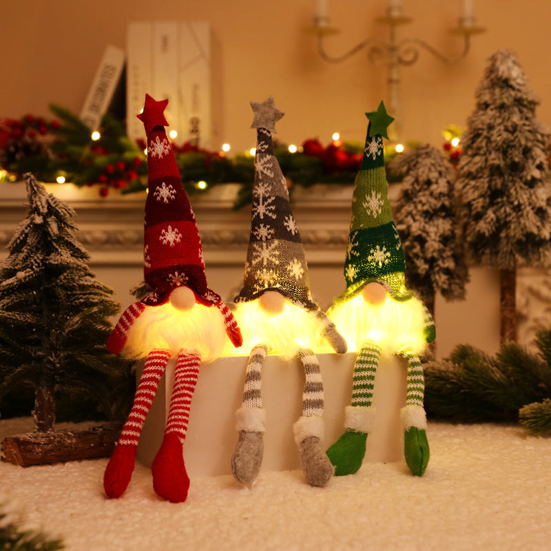 Light-up Glowing Santa Doll, Rudolph, Faceless Doll, Gnome & Goblin