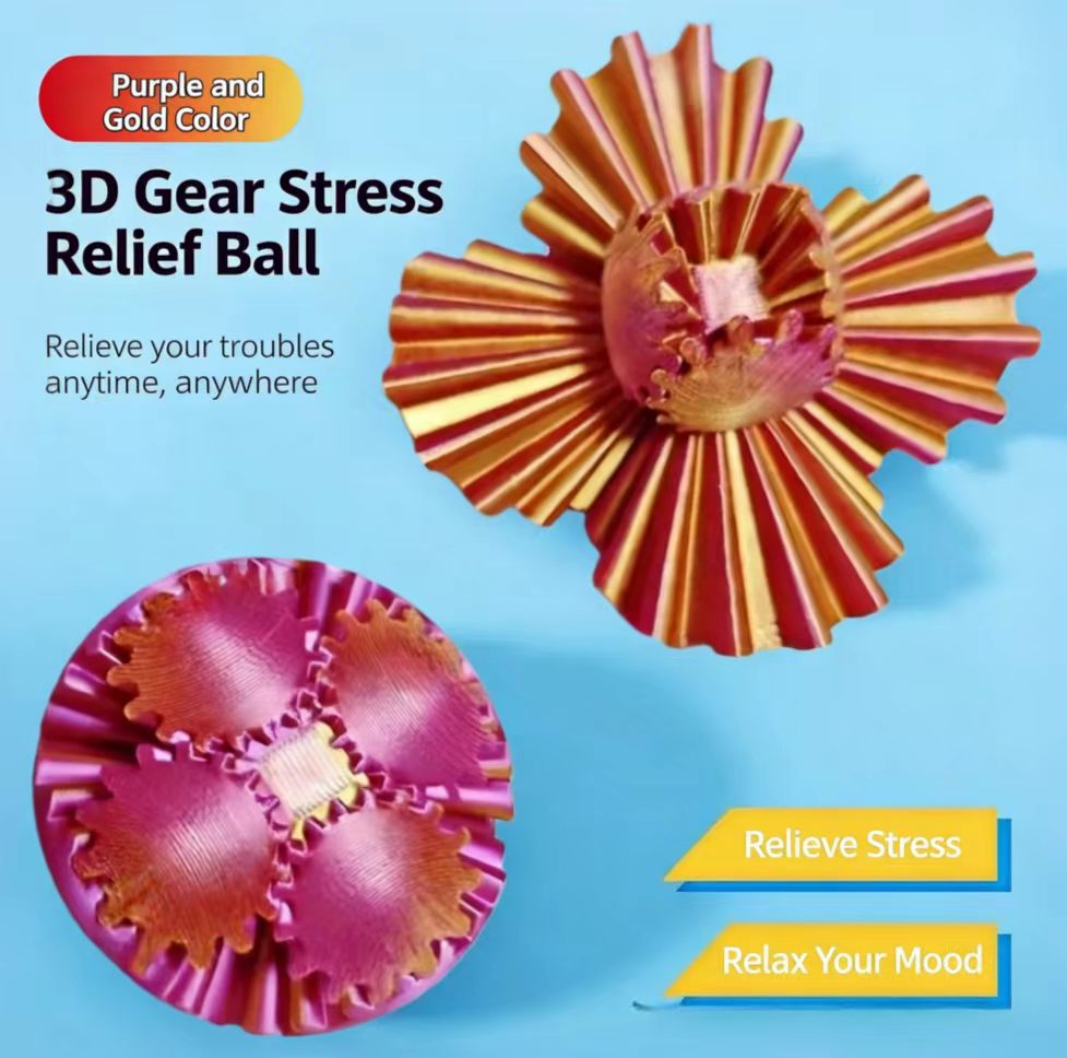 3D Printed Gear Spinning Ball