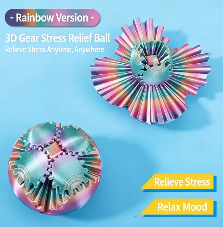 3D Printed Gear Spinning Ball