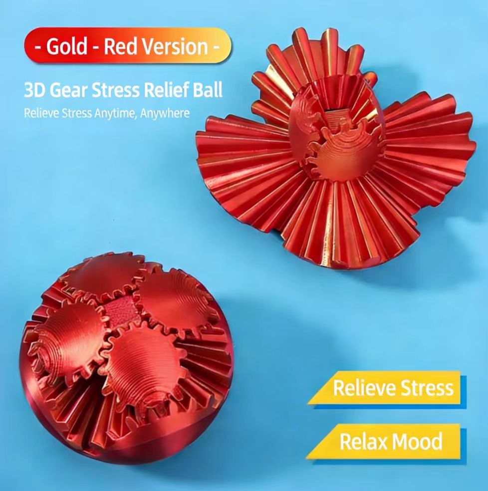 3D Printed Gear Spinning Ball
