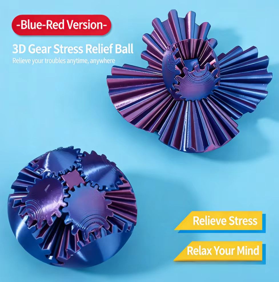 3D Printed Gear Spinning Ball