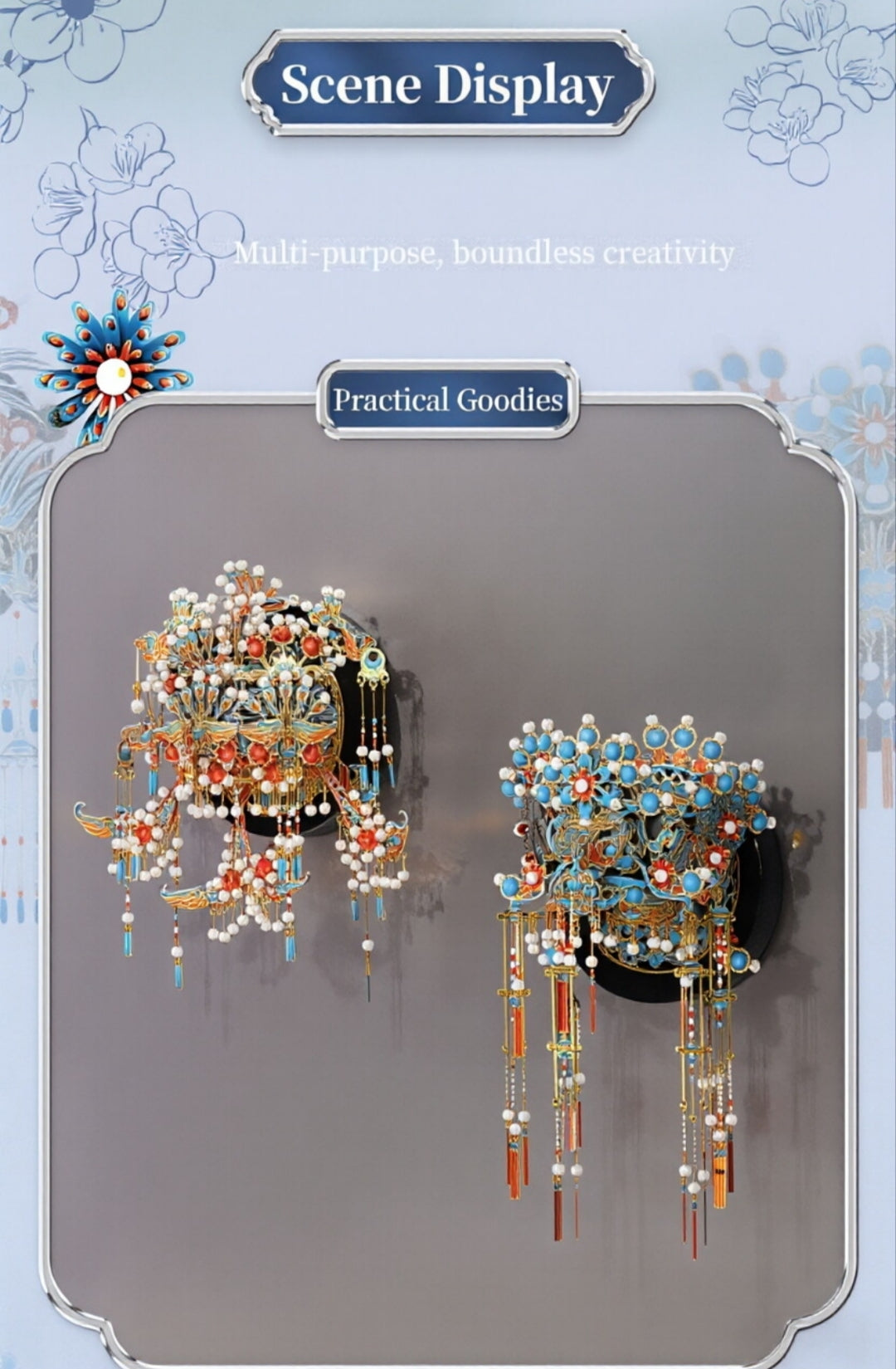3D Phoenix Crown Fridge Magnet