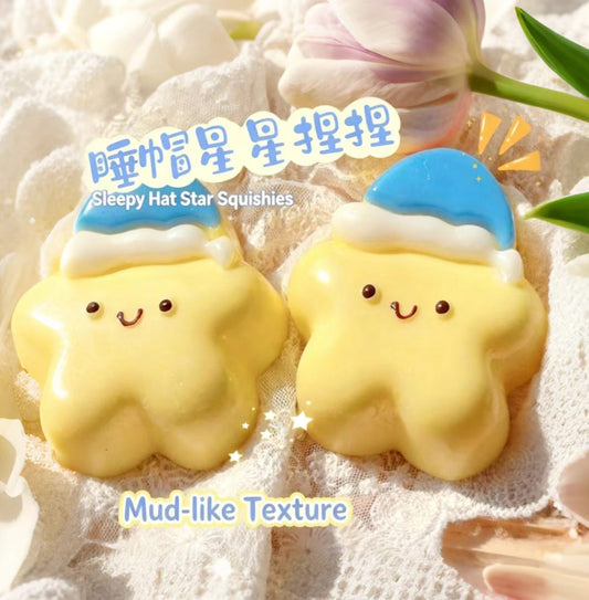 Cute Sleep Hat Star Mud-Texture Squishy Toy